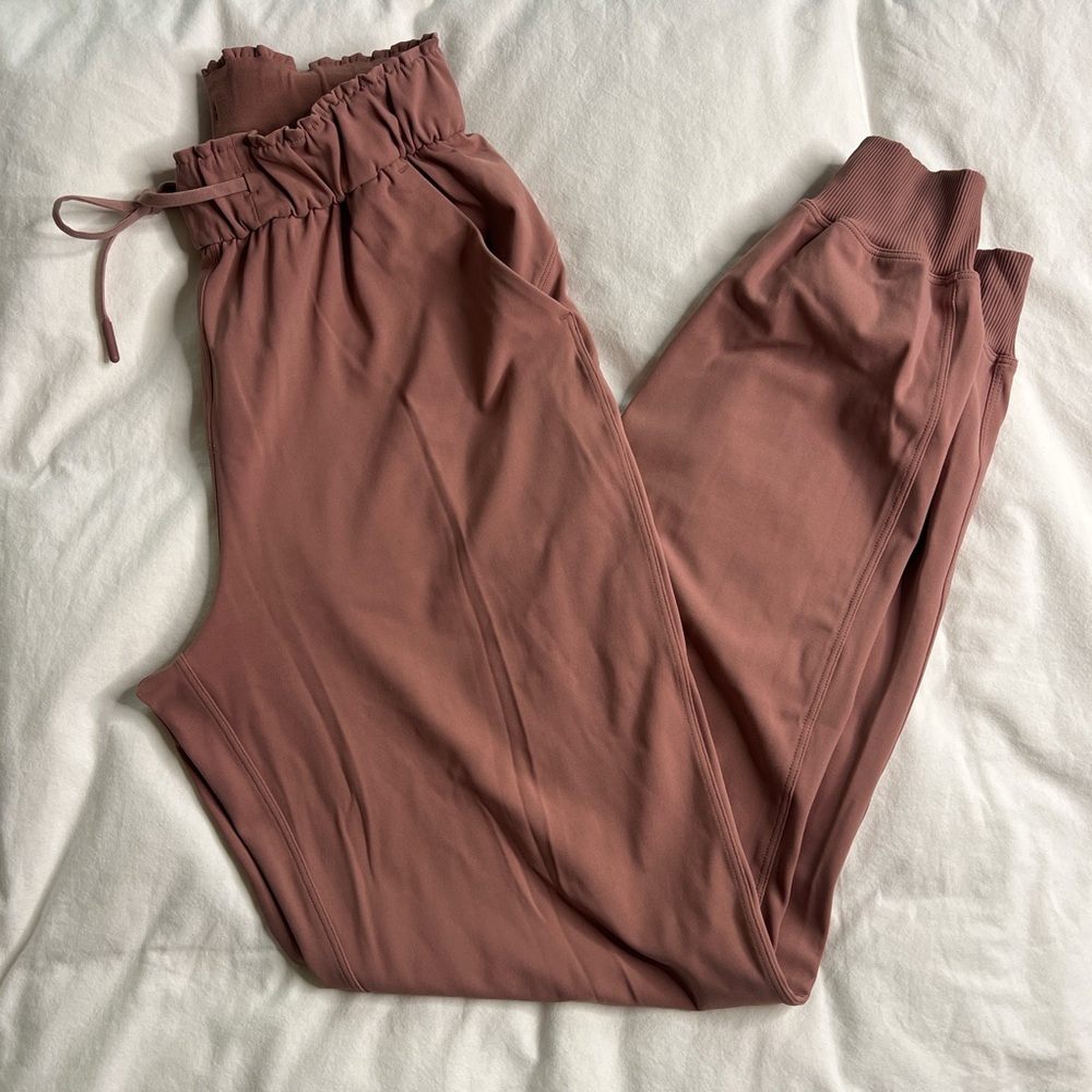 Dusty Pink Lululemon Stretch High Rise Jogger